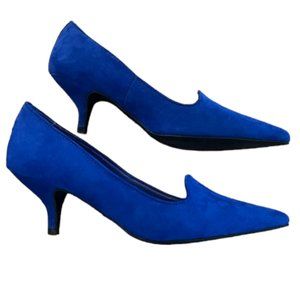 Beautiful Cobalt Blue Kitten Heels Size 8